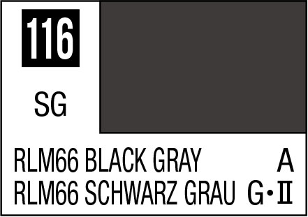 Mr Hobby C116 - Rlm65 Black Gray - Mr. Color