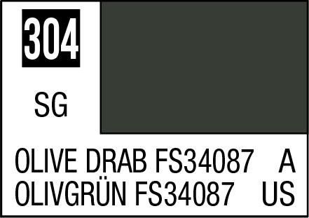 Mr Hobby C304 - Olive Drab Fs 34087 - Mr. Color