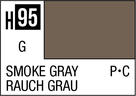 Mr Hobby H095 - Smoke Gray - Aqueous Hobby Color (Copia)