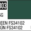 Mr Hobby H303 - Green Fs 34102 - Aqueous Hobby Color