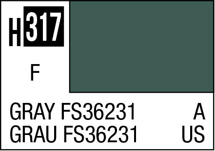 Mr Hobby H317 - Gray Fs 36231 - Aqueous Hobby Color