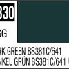 Mr Hobby H330 - Dark Green Bs381C/641 - Aqueous Hobby Color