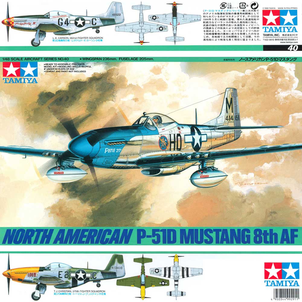 Tamiya 61040 North American P-51D Mustang 8th AF
