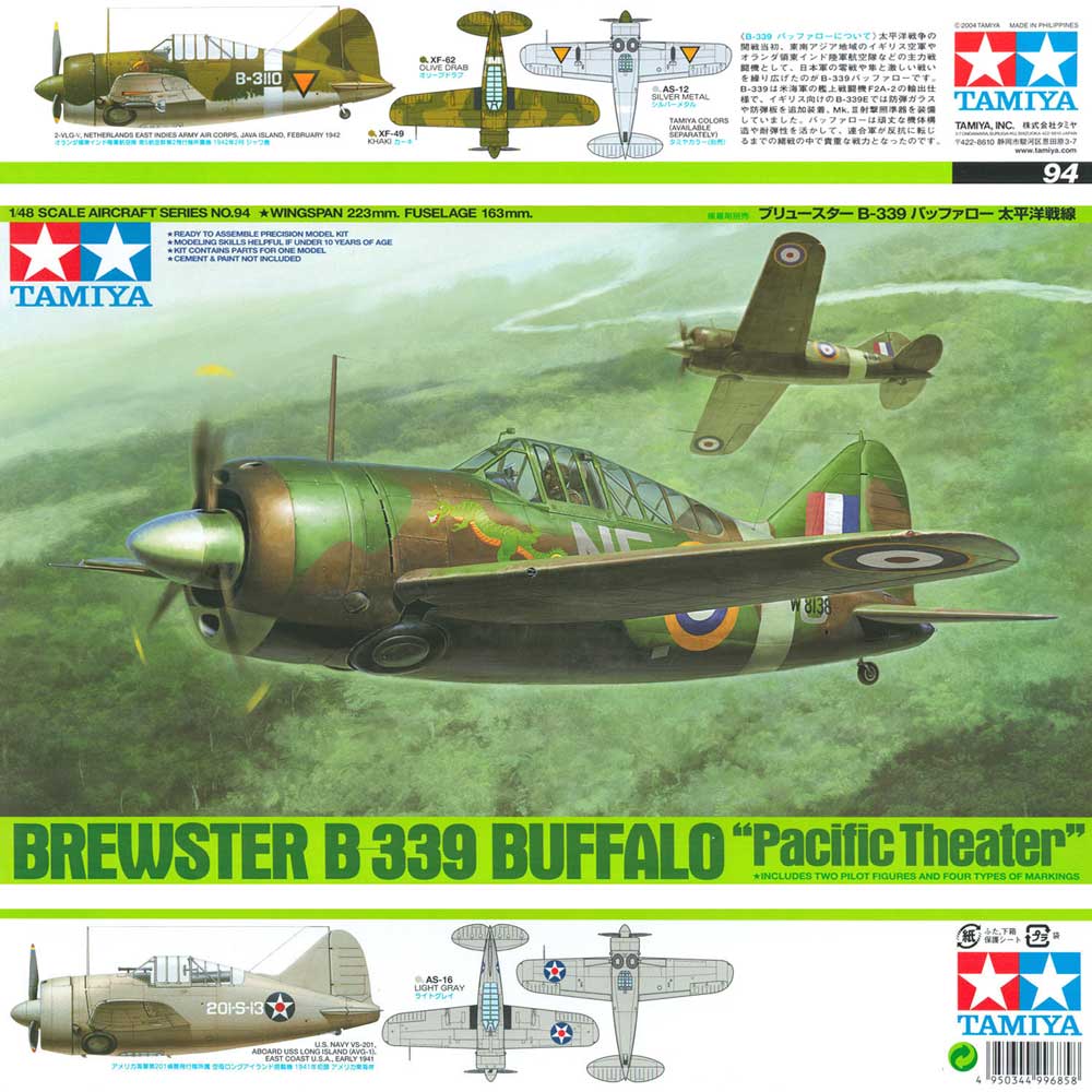 Tamiya 61094 Brewster B-339 Buffalo "Pacific Theater"