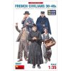 MiniArt 38037 French Civilians 30-40S. Resin Heads