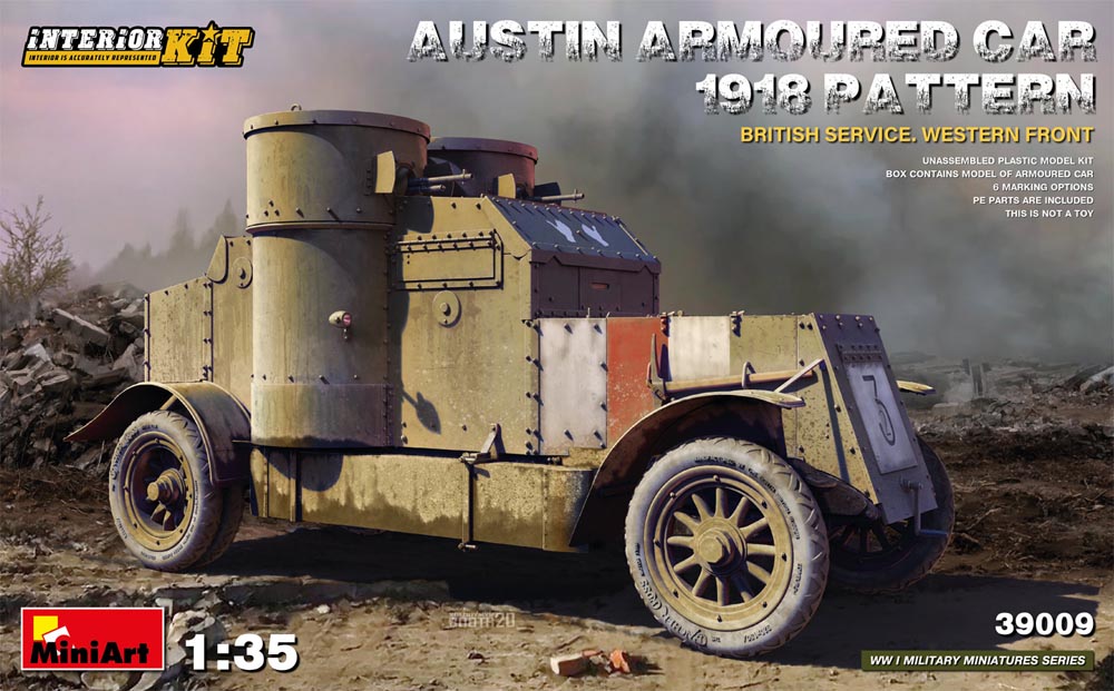 MiniArt 39009 Austin Armoured Car 1918 Pattern. British Service. Interior Kit