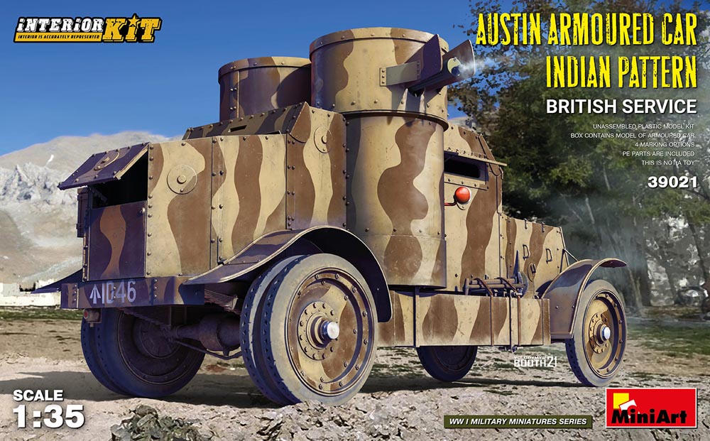 MiniArt 39021 Austin Armour. Car Indian Pattern British Service Inter. Kit