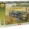 Zvezda 3651 M - 72 Motorcycle With Mortar