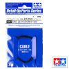 Tamiya 12677 Cavo Vinile 0,8 mm Nero 2M