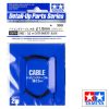 Tamiya 12678 Cavo Vinile 1,0 mm Nero 2M