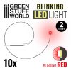 GSW Led Luci Intermittenti - Rosse - 2mm