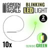 GSW Led Luci Intermittenti - Verde - 2mm