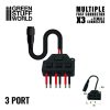 GSW Led Connettore Rapido x3 Uscite + Cavo Jack Femmina