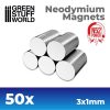 GSW Magneti Neodimio 3x1mm - 50 unità (N52)