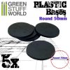GSW Basi Plastica - Tonde 50mm Nero