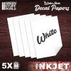 GSW Decals Ad Acqua - Inkjet Blanco