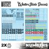 GSW Decals Ad Acqua - Solo Numeri
