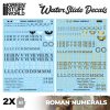 GSW Decals Ad Acqua - Numeri Romani