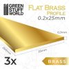 GSW Profilato in Ottone Piatto 0.2 x 25mm