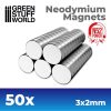 GSW Magneti Neodimio 3x2mm - 50 unità (N52)
