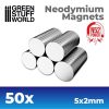 GSW Magneti Neodimio 5x2mm - 50 unità (N52)