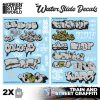 GSW Decals Ad Acqua - Mix Graffiti - Oro e Argento