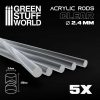 GSW Barre Acriliche - Tonde 2,4mm Trasparenti