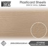 GSW Foglio Plasticard - Muro di mattoni 1,2mm