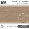 GSW Foglio Plasticard - Muro di mattoni 3mm