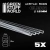 GSW Barre Acriliche - Tonde 1,6mm Trasparenti