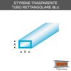 Maquette 445-53/3 (2x4) Tubo Rettangolare Blu Trasparente
