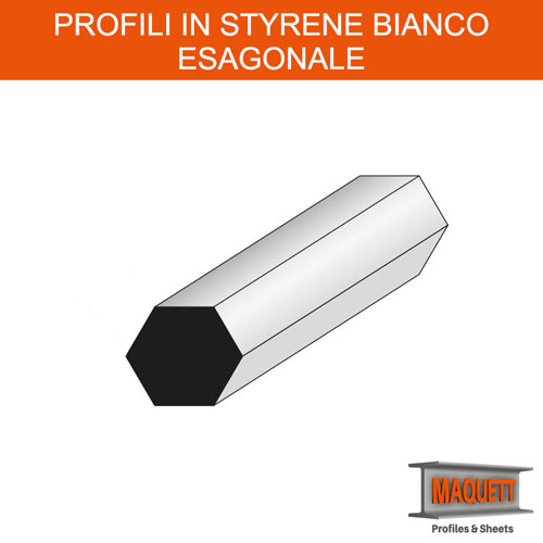 Profili Styrene - Esagonale