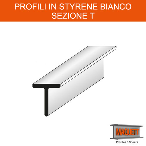 Profili Styrene - Sezione T