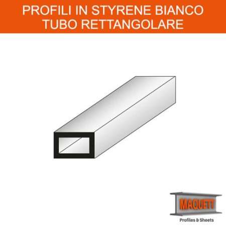 Profili Styrene - Tubo Rettangolare