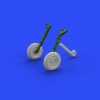 Brassin 672109 Spitfire Mk. IX wheels 4 spoke, w/ pattern