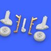 Brassin 672138 Spitfire Mk. IX legs BRONZE w/ 4 spoke wheels, pattern