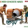MiniArt 38077 Workers With Concrete Mixer