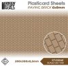 GSW Foglio Plasticard - Pavimento Mattonato 6x8mm