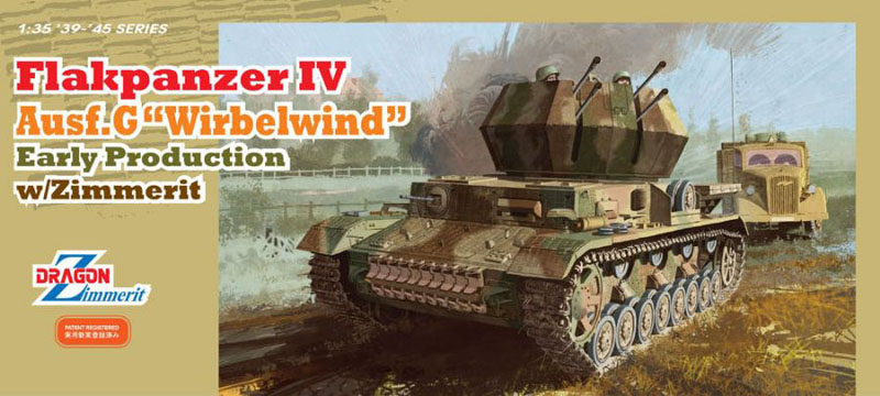 Dragon 6565 Flakpanzer IV Ausf.G "Wirbelwind" Early Production w/Zimmerit