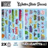 GSW Decals Ad Acqua - Graffiti per modellismo ferroviario 1:87 HO (Set-1)