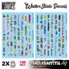 GSW Decals Ad Acqua - Graffiti per modellismo ferroviario 1:160 N