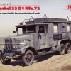 ICM 35467 Henschel 33 D1 Kfz.72 WWII German Radio Communication Truck