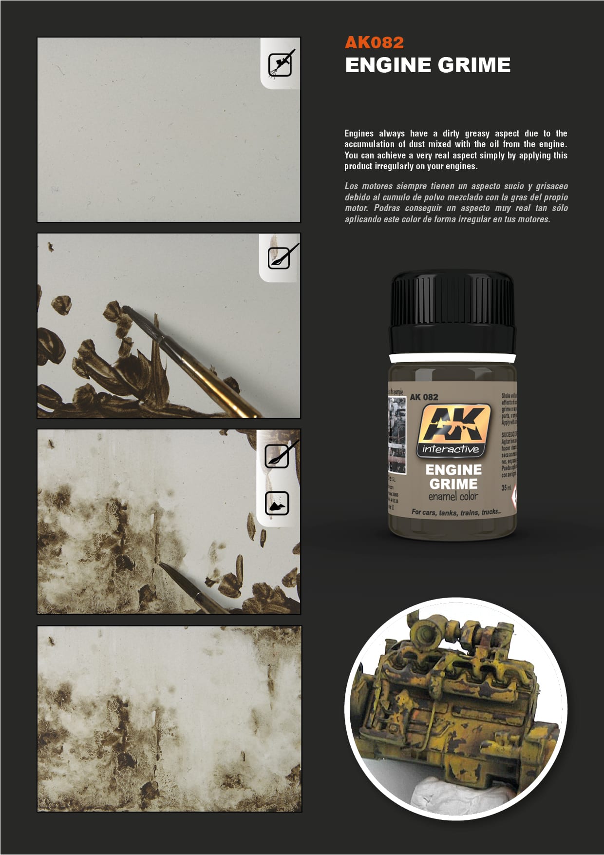 AK082 Engine Grime 35Ml