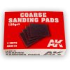 AK9016 Coarse Sanding Pads 120 Grit.4 Units
