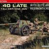 MiniArt 53013 German 7.5cm PaK 40 Late w/Elite Artillerie Regiment Crew. Special Edition