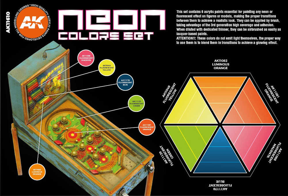 AK11610 Neon Colors Set