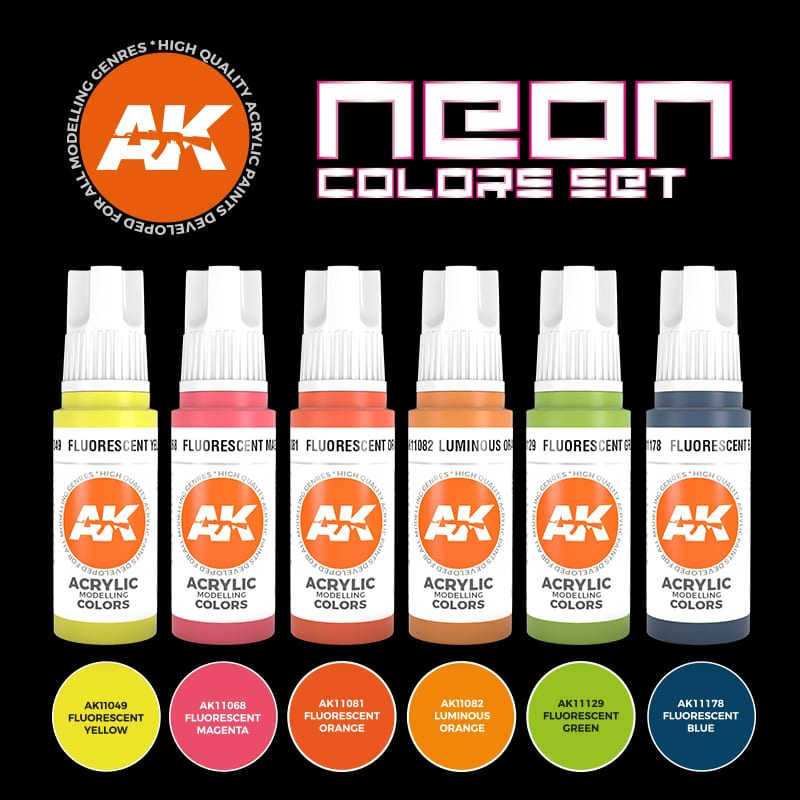 AK11610 Neon Colors Set