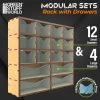 GSW Modulo cassettiera verticale legno (30 cassetti)