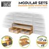 GSW Modulo cassettiera impilabile con 3 cassetti